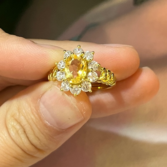 Topaz ring silverS925 national stone - Picture 2 of 7